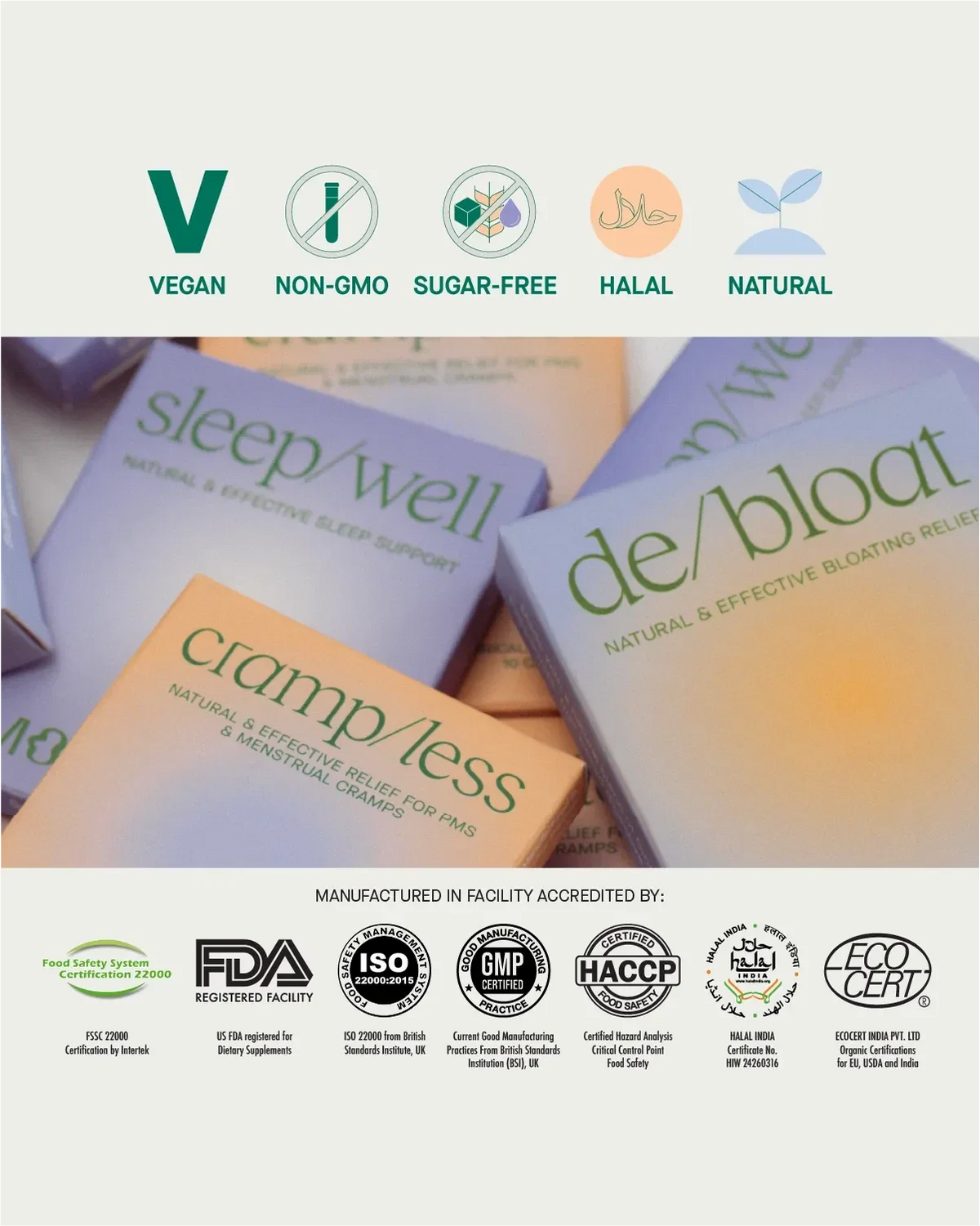 cramp/less blister pack